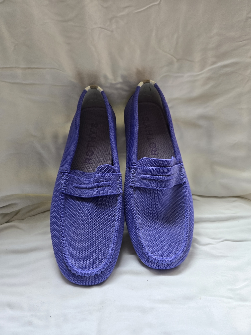 Rothy's Purple Knit Loafers EUC